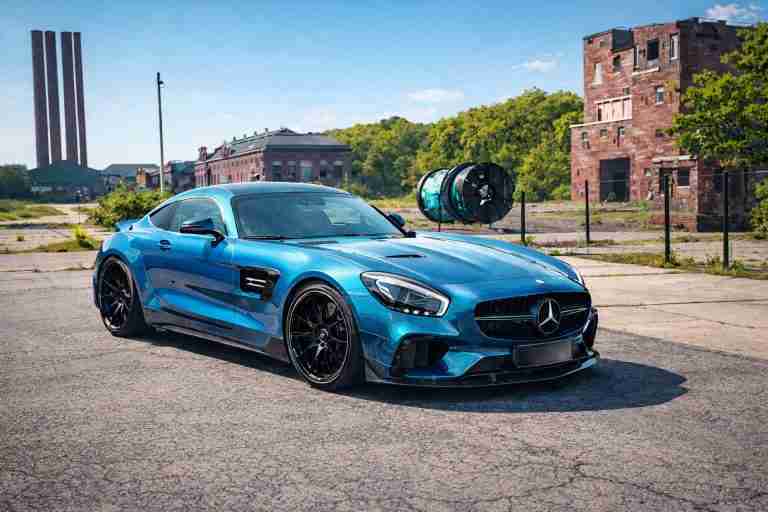 MERCEDES AMG GT BLUE